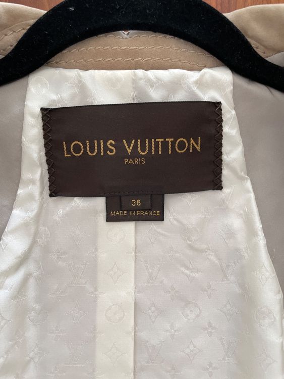 Louis Vuitton Leder Jacke Gr. 36