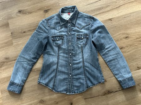 Esprit Jeanshemd Gr M Damen Western Style