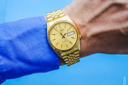 Seiko 5 Automatic Vintage Goldtone Herren Uhr