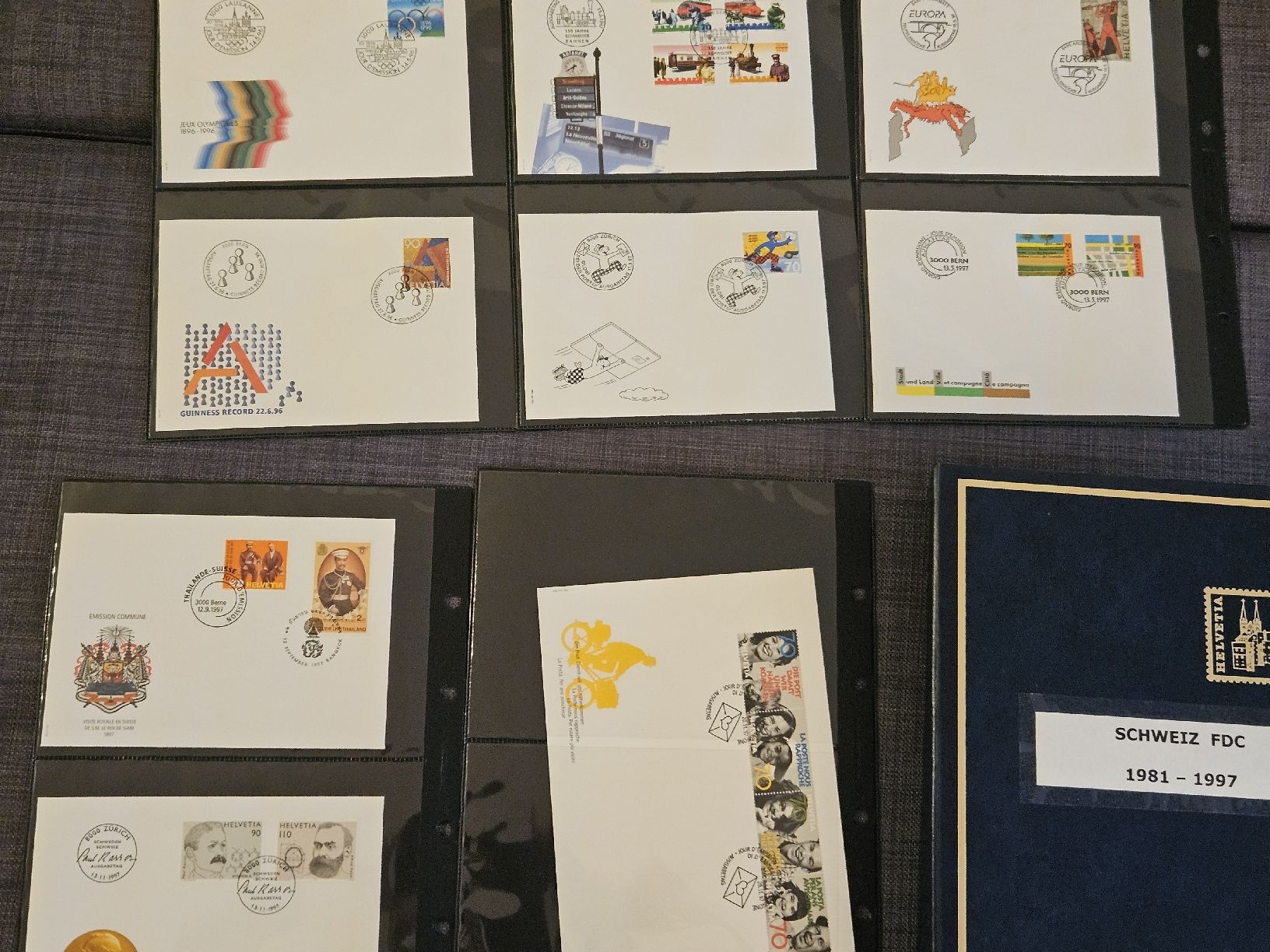 Tutti i francobolli: Sammlung Schweiz FDC 1981 - 1997 / 112 Ersttagesbriefe – Usato da Oberdorf BL venduto da BaldenEagle