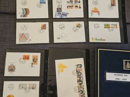 Sammlung Schweiz FDC 1981 - 1997 / 112 Ersttagesbriefe