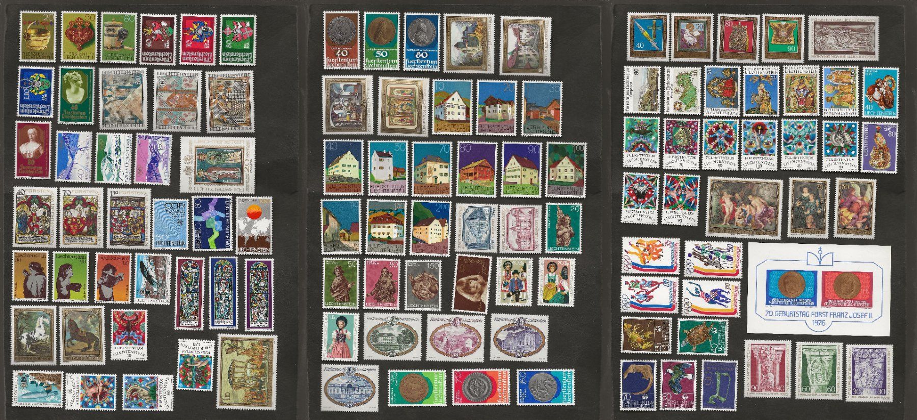 Tous les timbres: Liechtenstein 110 Marken postfrisch – D'occasion à Au ZH par xelagreb01