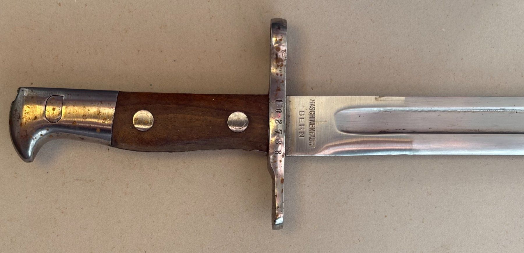 Schweizer Armee Armi bianche: VINTAGE BAJONETT SCHWEIZER ARMEE – Usato da Ostermundigen venduto da wini63 4