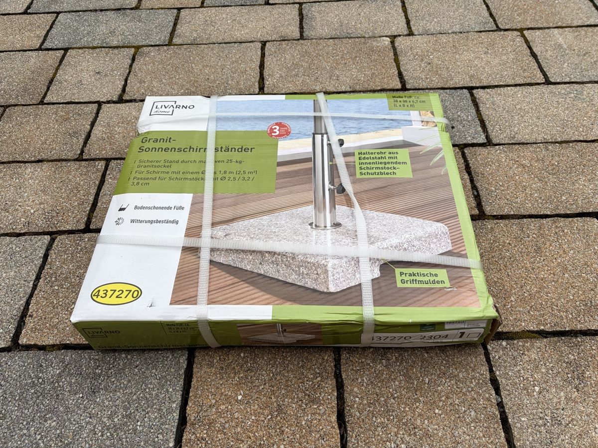 Altro: Sonnenschirm Ständer Granit – Nuovo (secondo la descrizione) da Galgenen venduto da Crystaldisplay 1