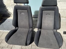 Recaro Sportsitze schwarz grau, Stoff, gebrauchter Zustand