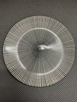 Round Plate Black White Pattern Like New