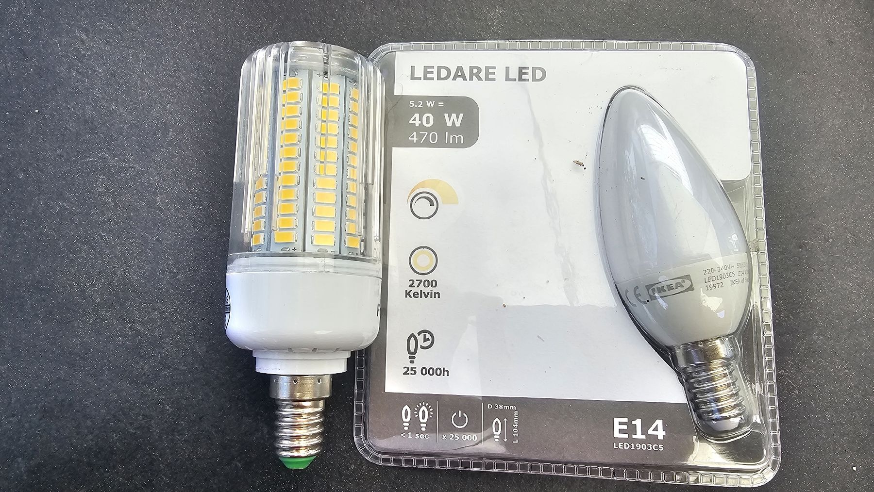 Lampade: 2 neue E14 LED Birnen Lampe Leuchte – Nuovo e nell'imballaggio originale da Zürich venduto da ZH-Vintage