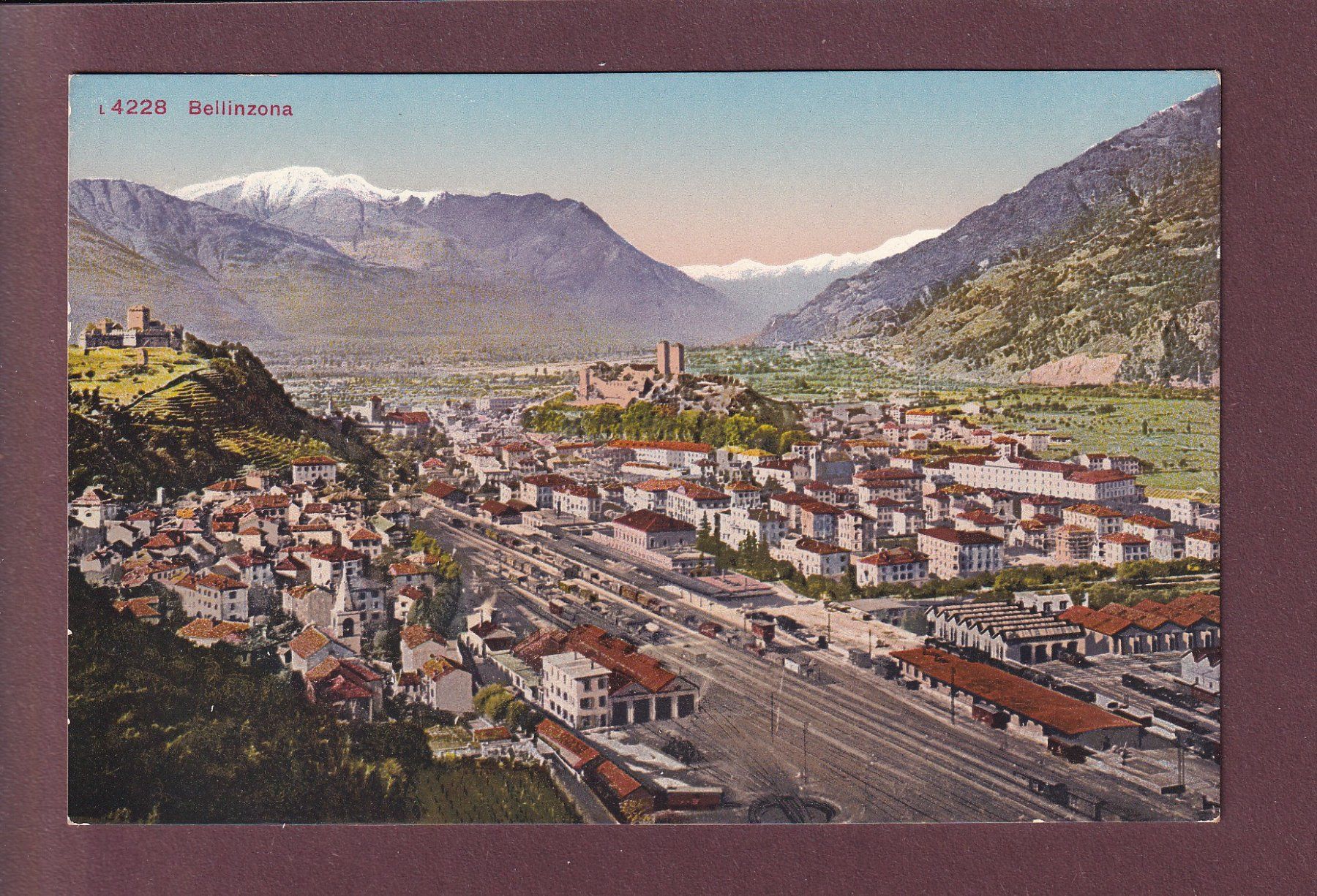 Cartoline postali: BELLINZONA - Stazione – Usato da Pully venduto da nicecards