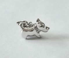 Charm Anhänger "Hund" Silber 925 (rhodiniert) - Neu