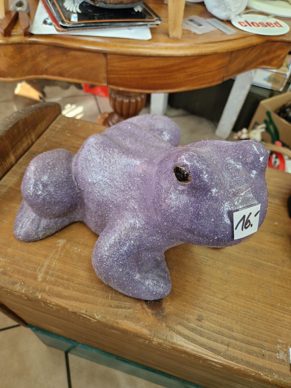 Figuren: Frosch Steingut Outdor  – Gebraucht aus Mörigen von Clio111 8