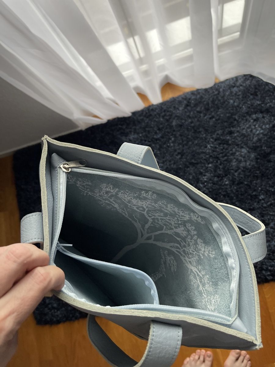 Borse da donna: Weiche Ledertasche | Shoppingbag | hellblau – Nuovo (secondo la descrizione) da Malters venduto da h.v.79 1