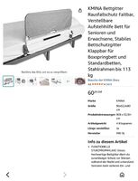 Bett Ausfallschutz klappbar