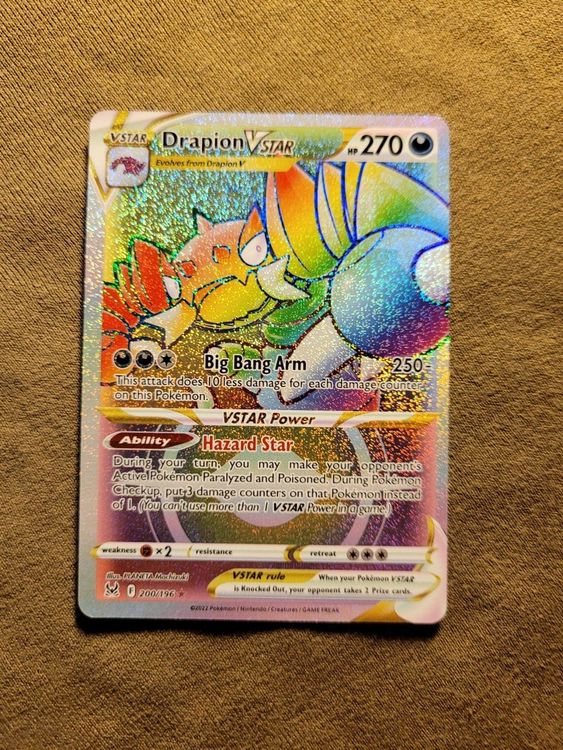 Drapion VSTAR Rainbow 200/196 (EN) Pokémon TCG Kaufen auf Ricardo