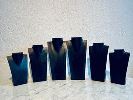 Schmuckständer aus Holz 6er Set 25 / 30 / 36cm