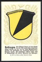 Hedingen, Wappen mit schwarzer Eckspitze