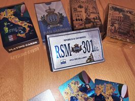 5 x Jasskarten*Italien /San Marino *Neu *