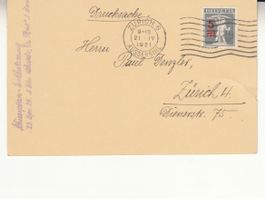PK Artillerie-Verein Zürich 1921