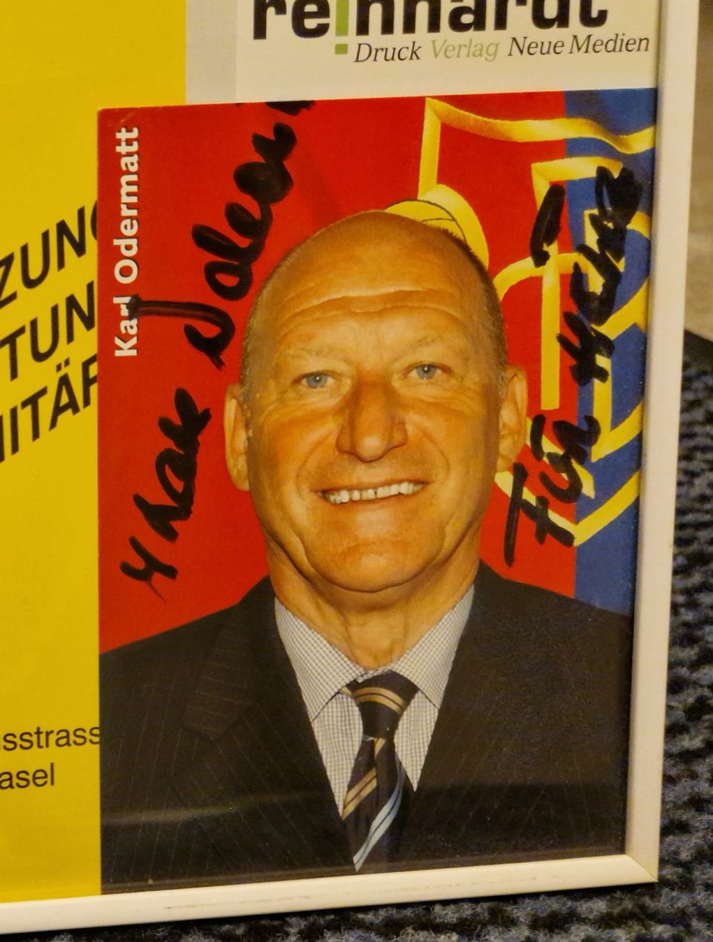 Autogramme: FC BASEL Poster Autogramme, Odermatt, Yakin, Zuberbühler usw – Gebraucht aus Zürich von spin23 1