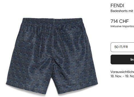 Fendi Costumi da bagno: Fendi Badehose / short de bain 44 / M – Usato da Collonges venduto da Auganien 6