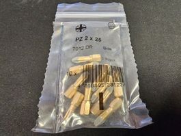 10x Schrauber Bits PZ 2x25 mm