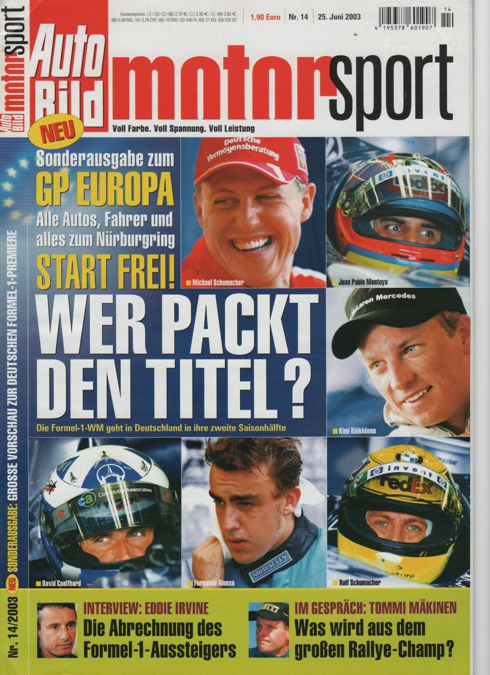 Riviste & Magazine: Auto Bild Motorsport Juni 2003 – Usato da Corminboeuf venduto da corbay