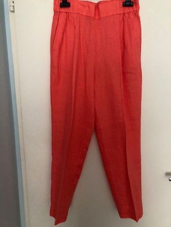 Hose von Sisley, orange, Gr. 36, NEU, aus Leinen
