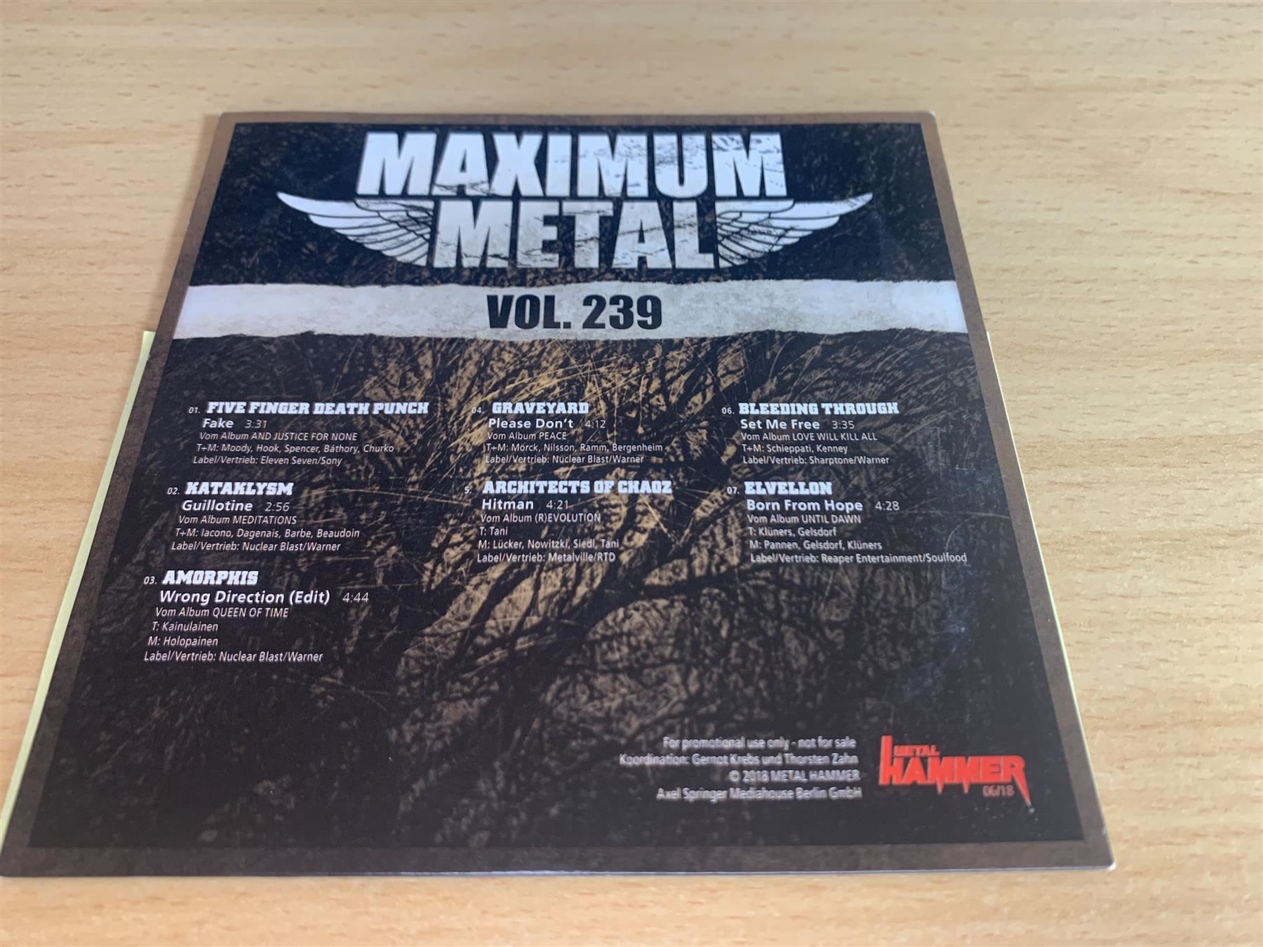 CD: Metal Hammer - Maximum Metal - 8 CD – Usato da Rikon im Tösstal venduto da Alpenmutz 8