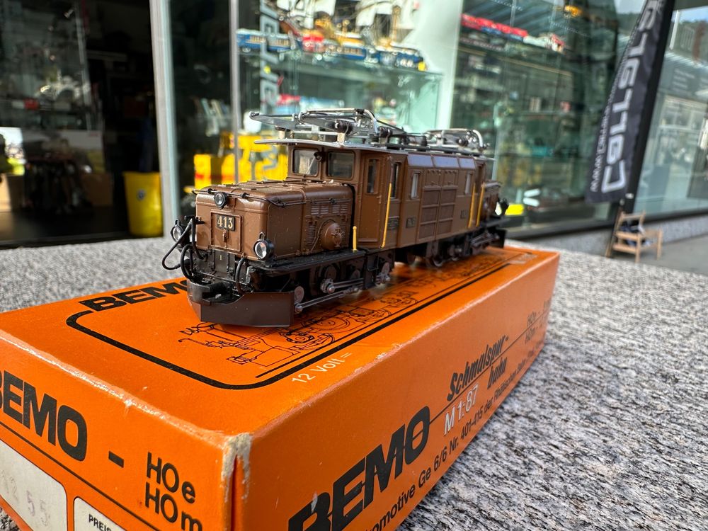 Bemo H0m Ge 6/6 413 Krokodil TOP CONDITION 1255 2