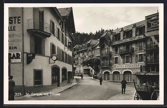 Cartoline postali: AK St. Cergue, Les Hotels – Usato da Berlin venduto da bartko-reher
