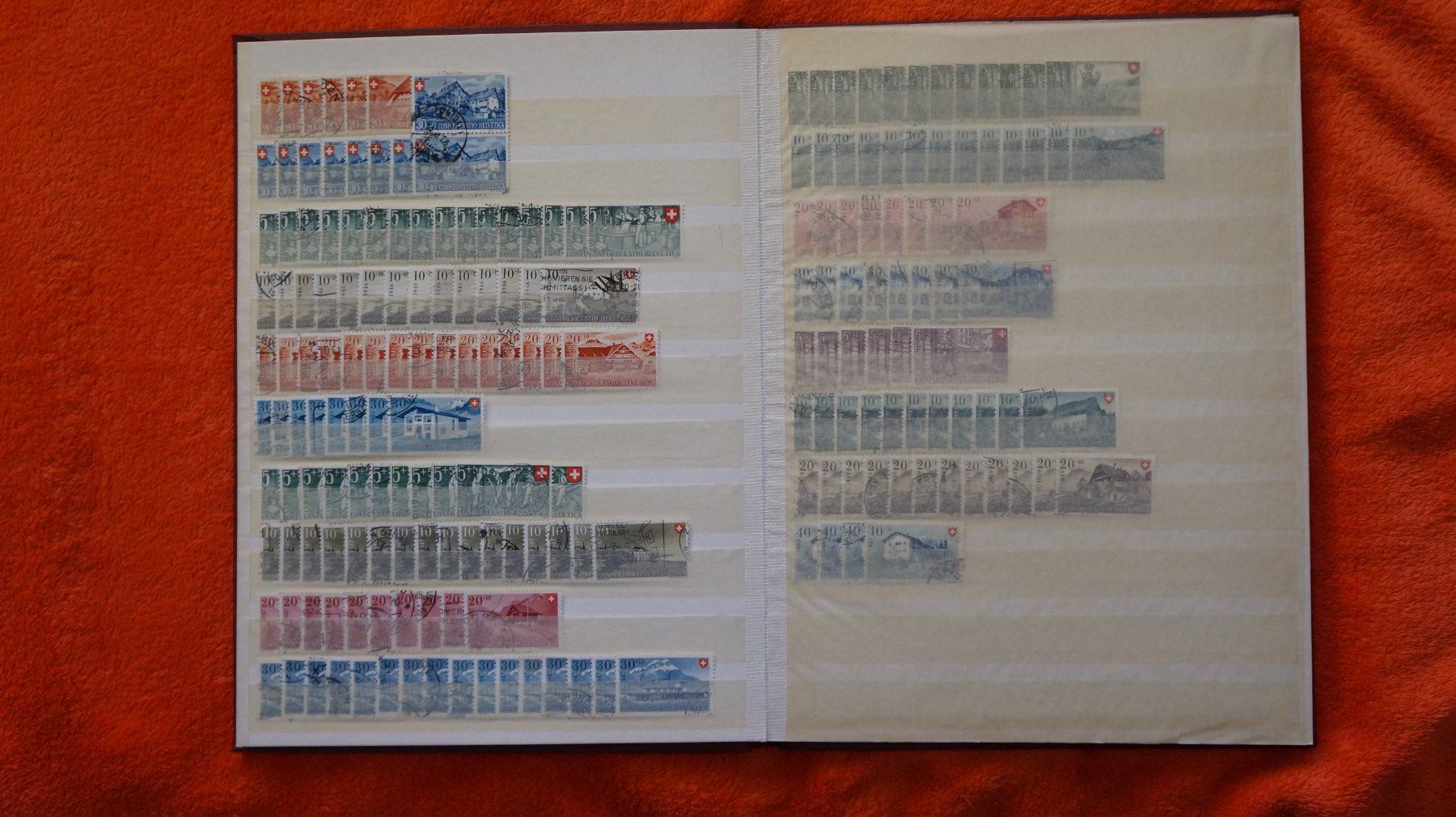 Alle Briefmarken: 1 Alben mit Pro Patria ab 1938 – Gebraucht aus Sulgen von Kengi0 1