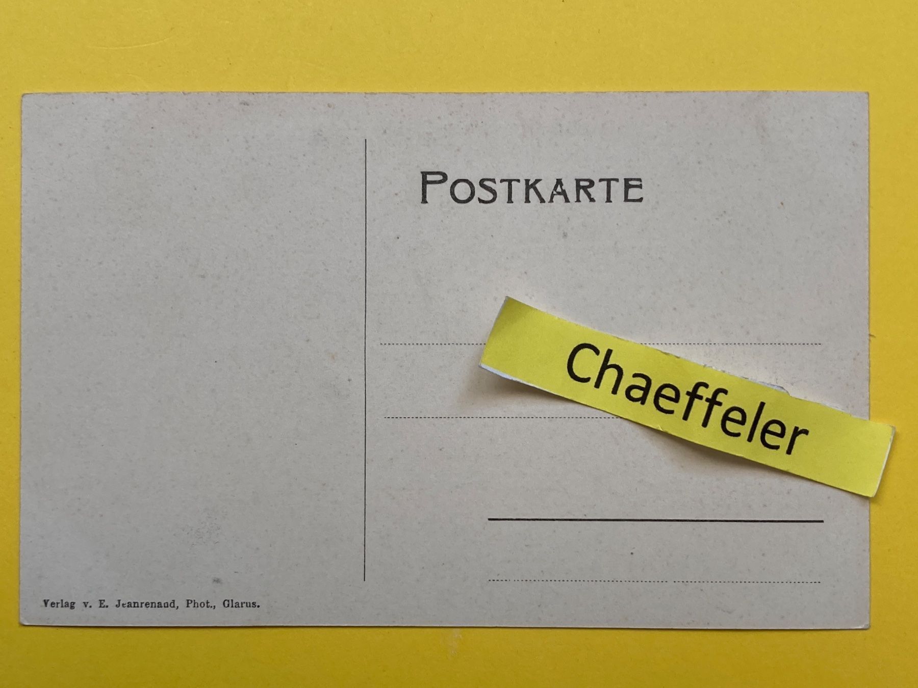 Cartoline postali: Glarus gegen den Schilt. – Usato da Zürich venduto da Chaeffeler 1