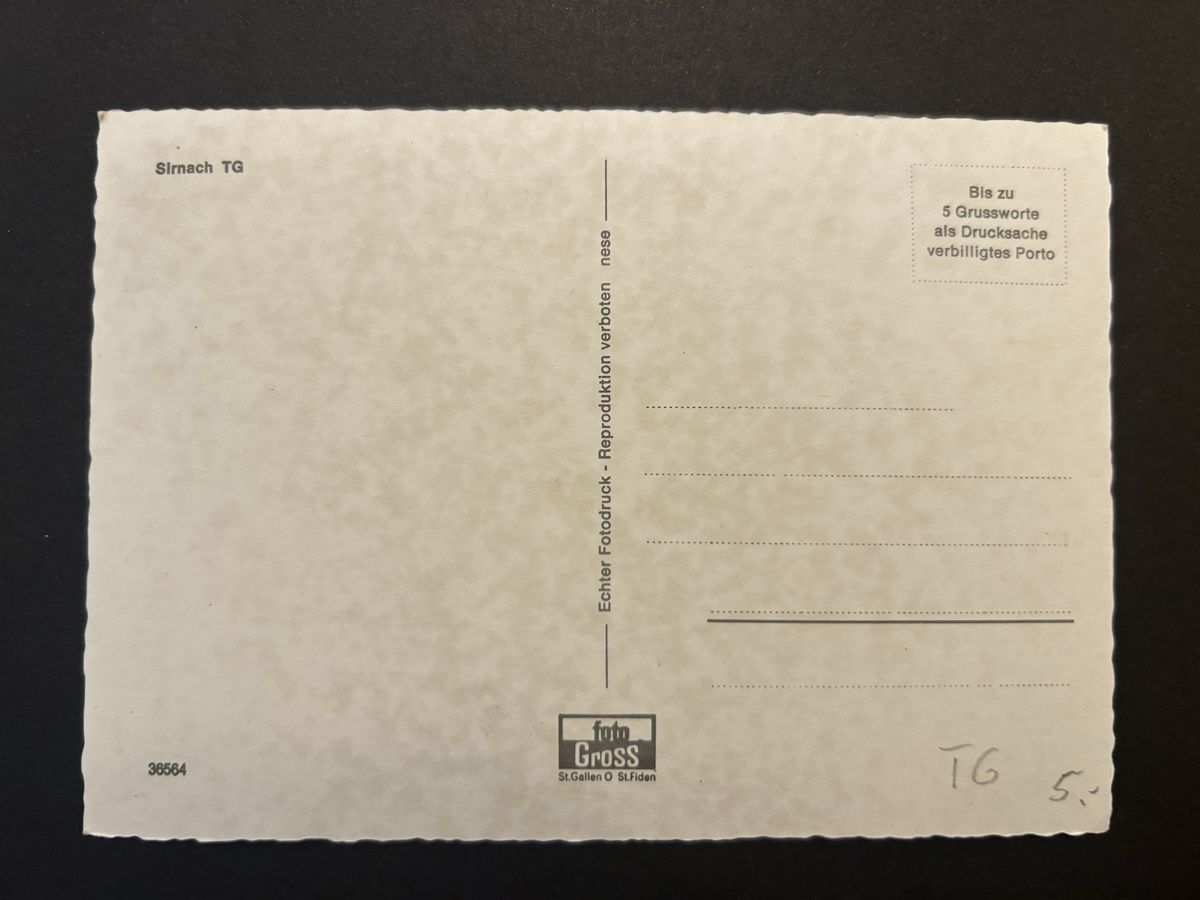 Cartoline postali: Sirnach TG – Usato da Fanas venduto da Alessio11 1