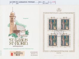 1979 FL, "Landespatrone" - Kleinbogen, FDC