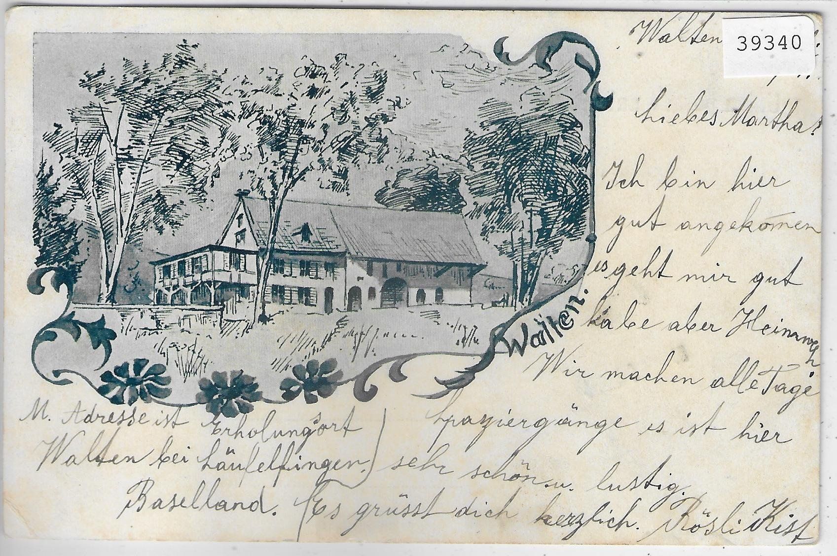 Cartoline postali: Erholungsort Walten - Läufelfingen – Usato da Ettingen venduto da Kartenplanet