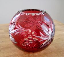 Sehr schöne, schwere Bleikristall Vase geschliffen