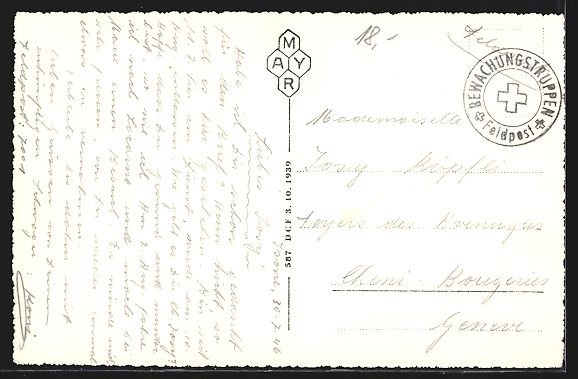 Cartoline postali: AK Isone, Teilansicht, 1946 – Usato da Berlin venduto da bartko-reher 1