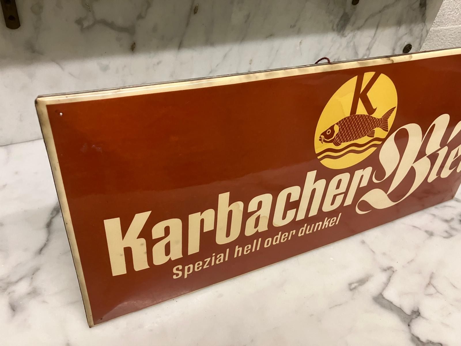Schilder: Karbacher Bier - Blechschild, kein Emailschild – Gebraucht aus Regensdorf von 7ws8 1