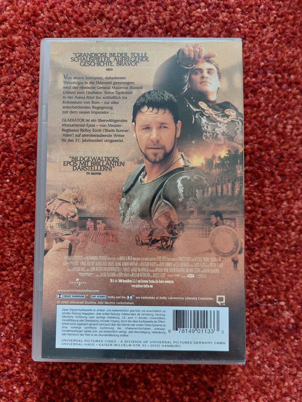 Tutti i VHS: Gladiator auf VHS – Usato da Basel venduto da iwakuni 1