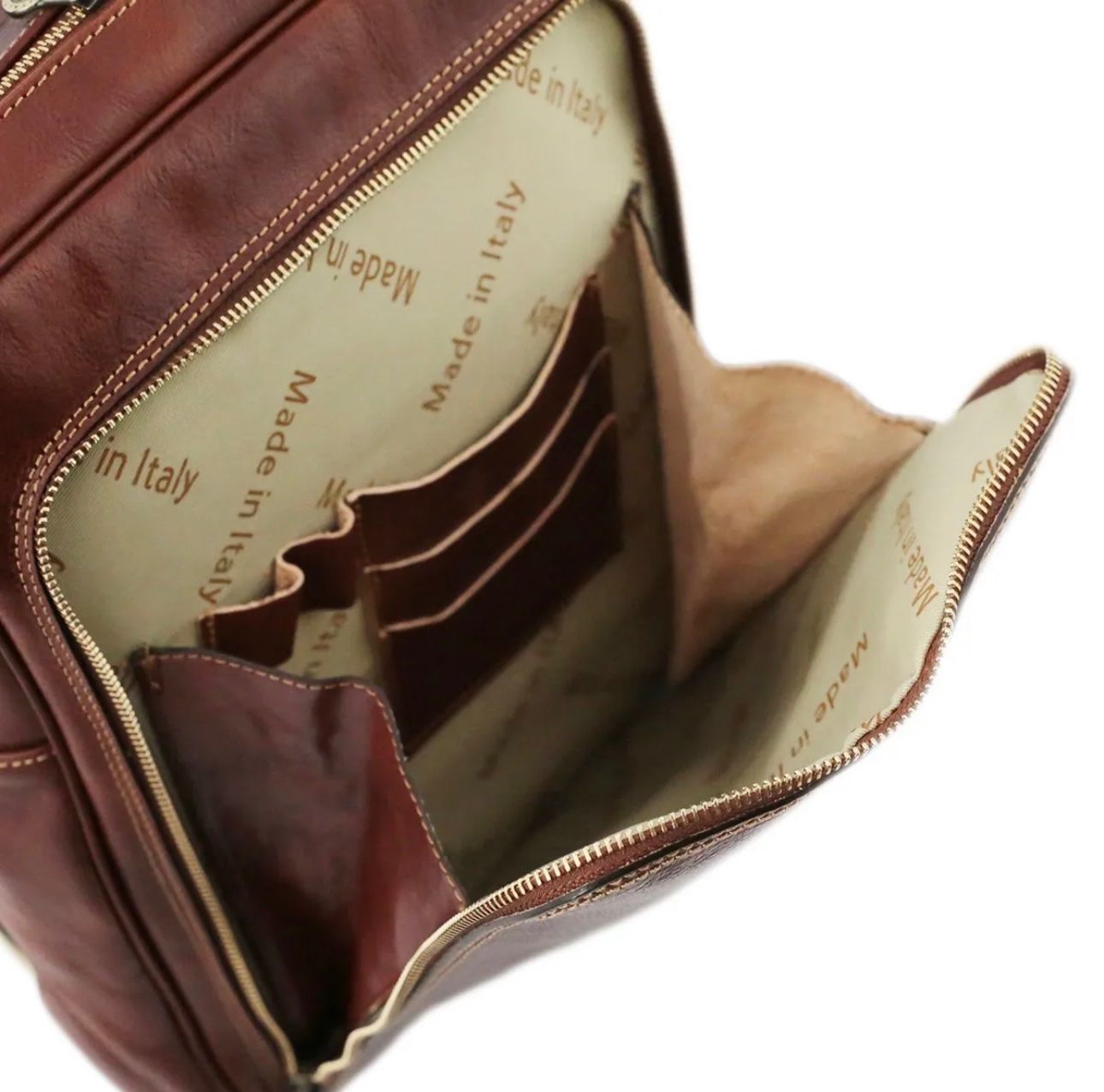 Zaini: Lederrucksack Tuscany - Farbe: Braun – Nuovo e nell'imballaggio originale da Wittenbach venduto da WWW.DRILUBAGS.CH 6