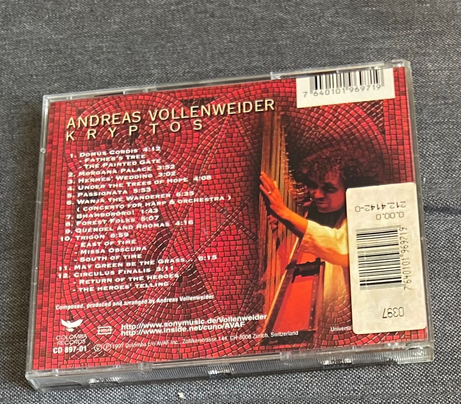 CDs: ANDREAS VOLLENWEIDER CD Kryptos - Top-Zustand! – Gebraucht aus Luzern von Lycka 1