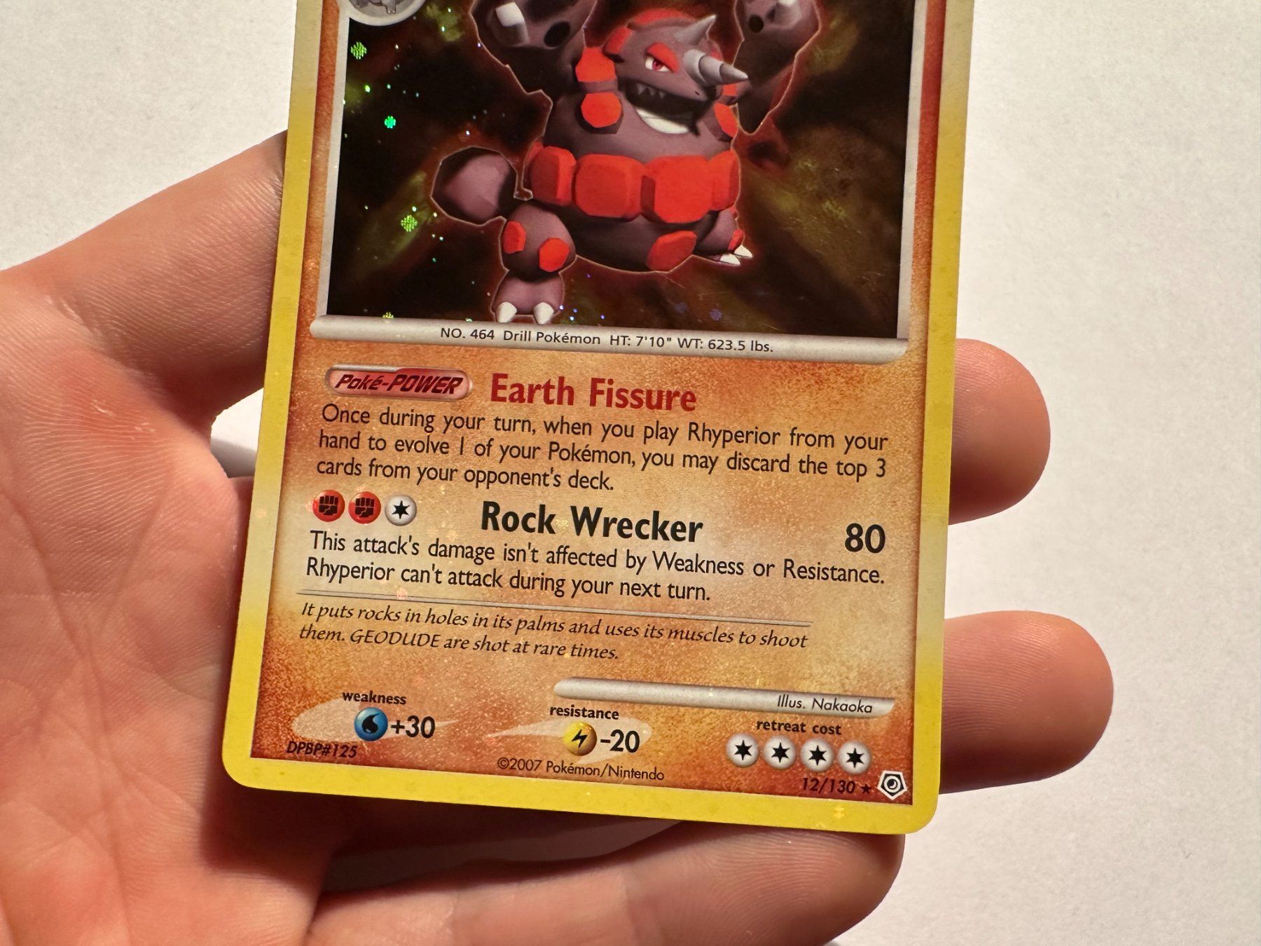 Pokémon Carte collezionabili: Rhyperior holo bleed Diamond & Pearl Base EN – Usato da Hagendorn venduto da Pokecollectorch 4