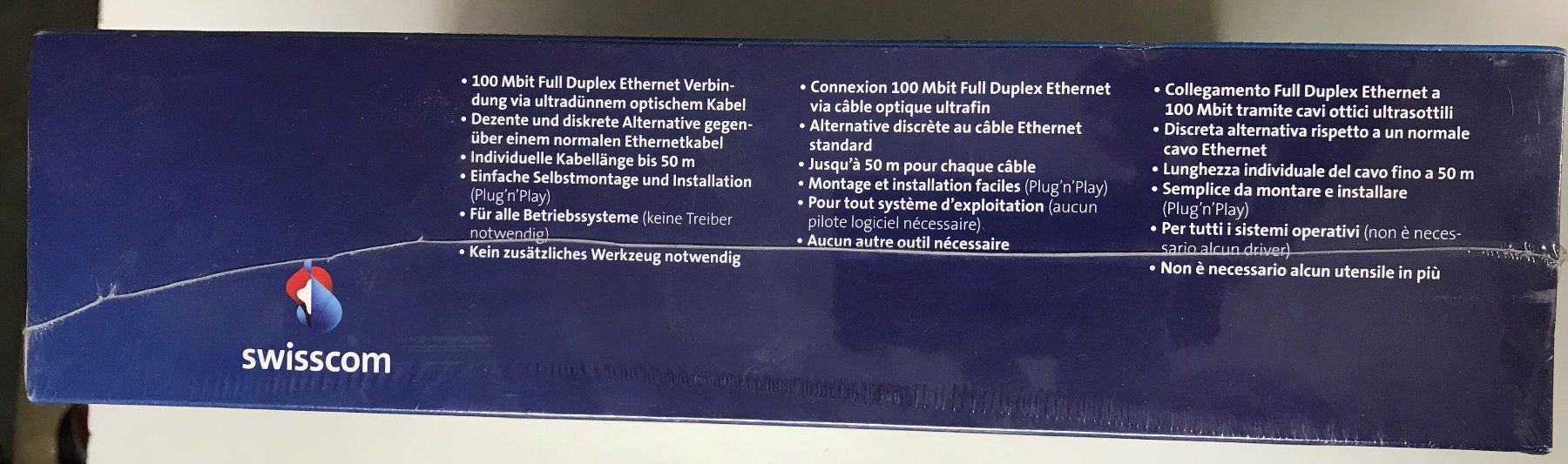 Swisscom Kabel: LAN-Netzwerkverbindung optisch neu – Neu und originalverpackt aus Hergiswil NW von hpb_9bvx 5
