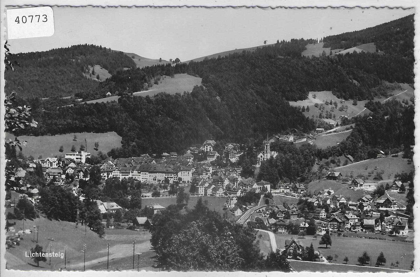 Cartoline postali: Lichtensteig - Generalansicht – Usato da Ettingen venduto da Kartenplanet