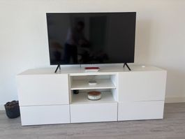 Meuble TV blanc 180cm