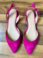 Pinke Slingpumps von Varese, Wildleder Gr. 41 - Sommerlich!