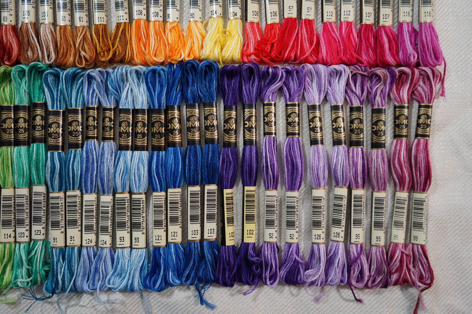 Kordeln & Faden: 56 DMC Mouliné Spécial Multicolor Art 117 - LOSB1 – Neu und originalverpackt aus Mels von DACRI 5