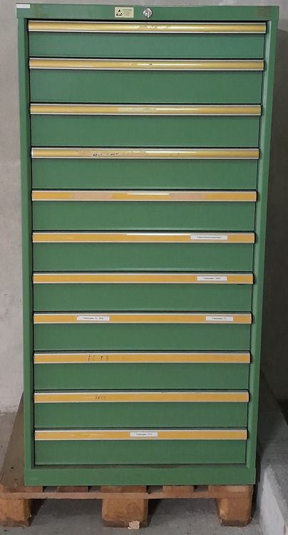ODK Kommode Mit 4 Stoffschubladen – Kleine Schrankkommode Fürs Schlafzimmer, Braun