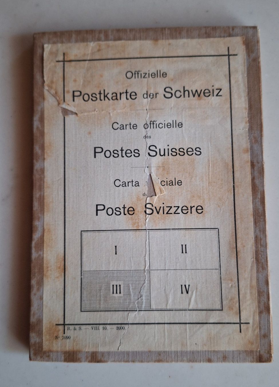 Cartine & Atlanti: Postkarte der Schweiz – Usato da Grabserberg venduto da Sahara947