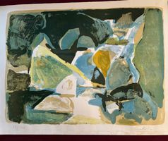 Kunstdruck Hannes Gruber 1976 limitiert 43/100 gebraucht