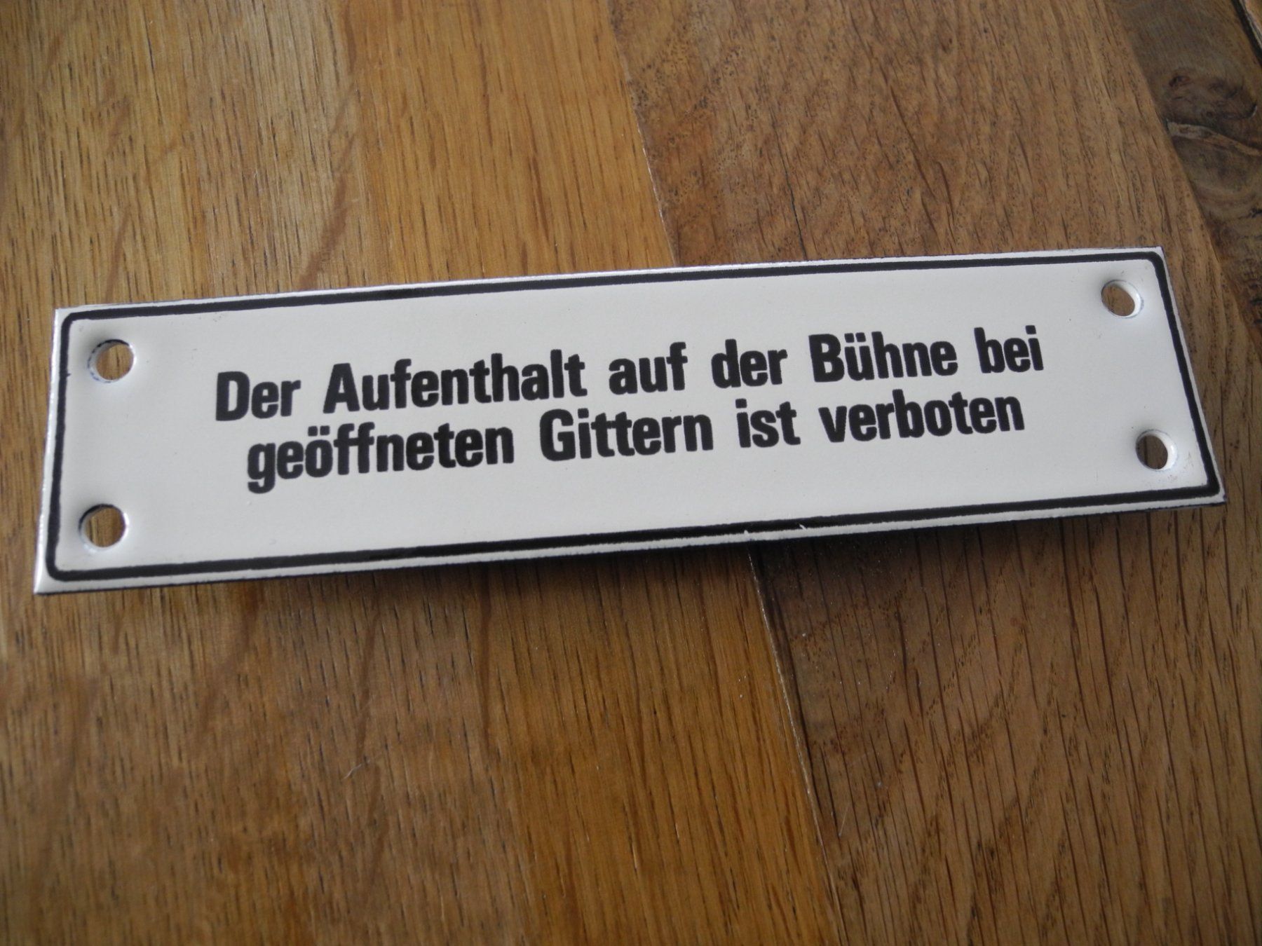 Schilder: ALTES VERBOTS EMAILSCHILD – Gebraucht aus Reinach AG von Huckleberrysix